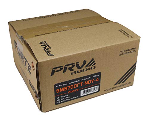Pair Of 8" Midbass Speaker 1400W 4 Ohm Pro Car Audio Prv 8Mb700Ft-Ndy-4 #TOP4