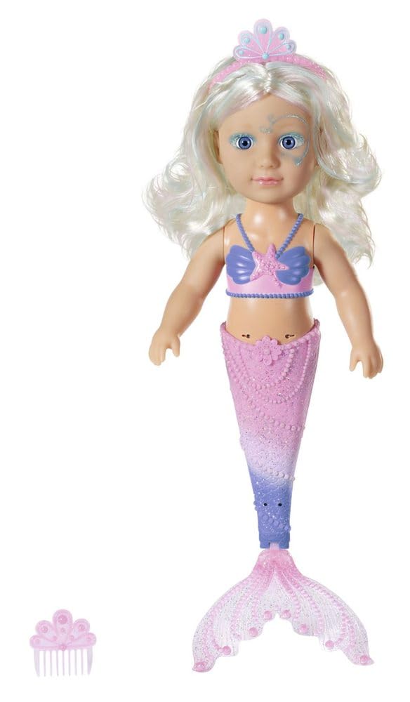 Little Sister Mermaid 46 cm Doll - Easy for Small Hands, Creative Play Promotes Empathy and Social Skills, For Toddlers 3 Years and Up - Includes Doll, Tiara and Comb
