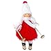 Hedear Giocattolo della Peluche, Ciondolo di Natale Ins Style Knitting Lana Peluche Ski Girl Doll Vestiti Maglieria Decorazione Natalizia Sci Peluche Doll Perfect Best Gift