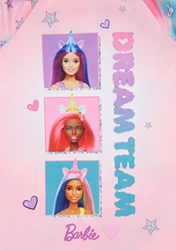 INTIMO Barbie Girls' Dream Team Characters Unicorn Sleep Pajama Dress Nightgown3