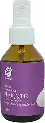 Óleo Vegetal de Semente de Uva 100ml Oliapon - Hidratação, Antioxidante, Cuidados com a Pele e Cabelo, Prensado a Frio, Beleza Natural