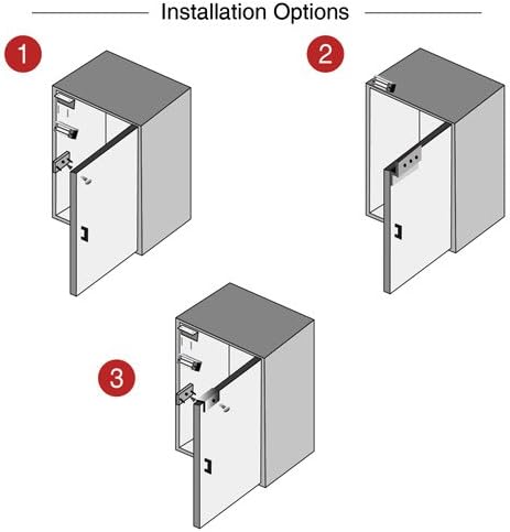 Miniatura 4 de Visionis VIS-ML120 Cerradura magnética pequeña para puerta de gabinete eléctrico de 140 libras para interior a prueba de fallas Maglock normalmente