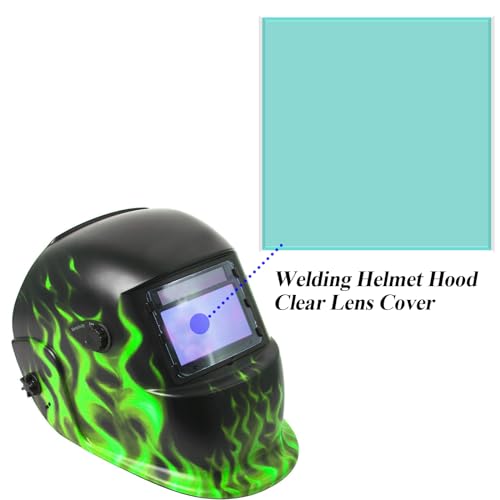 Image of Welding Helmet Cover Lens,Solar Auto Darkening Welding Helmet Replacement Lens,Outside Protective Lens-10Pcs