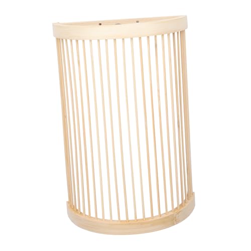 Lámpara de pared de bambú OSALADI aplique interior natural para dormitorio