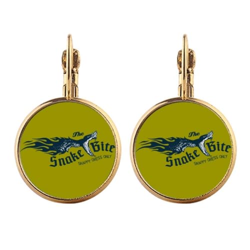 Boucles d'oreilles pendantes clip serpent pour oreilles non percées