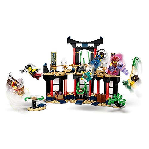 LEGO 71735 NINJAGO Turnier der Elemente Tempel Bauset mit Kampfarena und sammelbarer Figur des Goldenen Ninja Lloyd, 6-99 Jahre – Bild 3