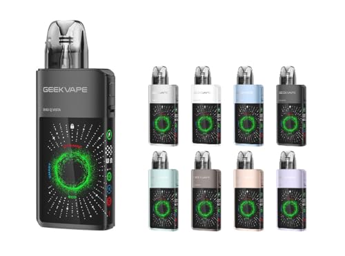 Geek Vape Digi Q Vista �|�b�h �L�b�g 1600mAh ��e�ʃo�b�e���[ IP68�h�o�h�� MTL��RDL�Ή� 3ml (�x�C�v�o���h�Z�b�g) (Black)