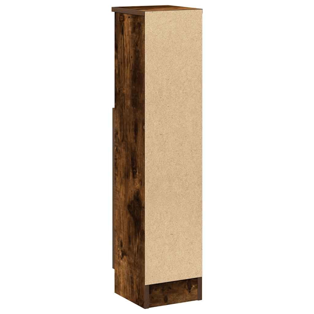 Szafka łazienkowa dąb wędzony 20,5 x 22 x 90 cm z uchwytem na rolkę