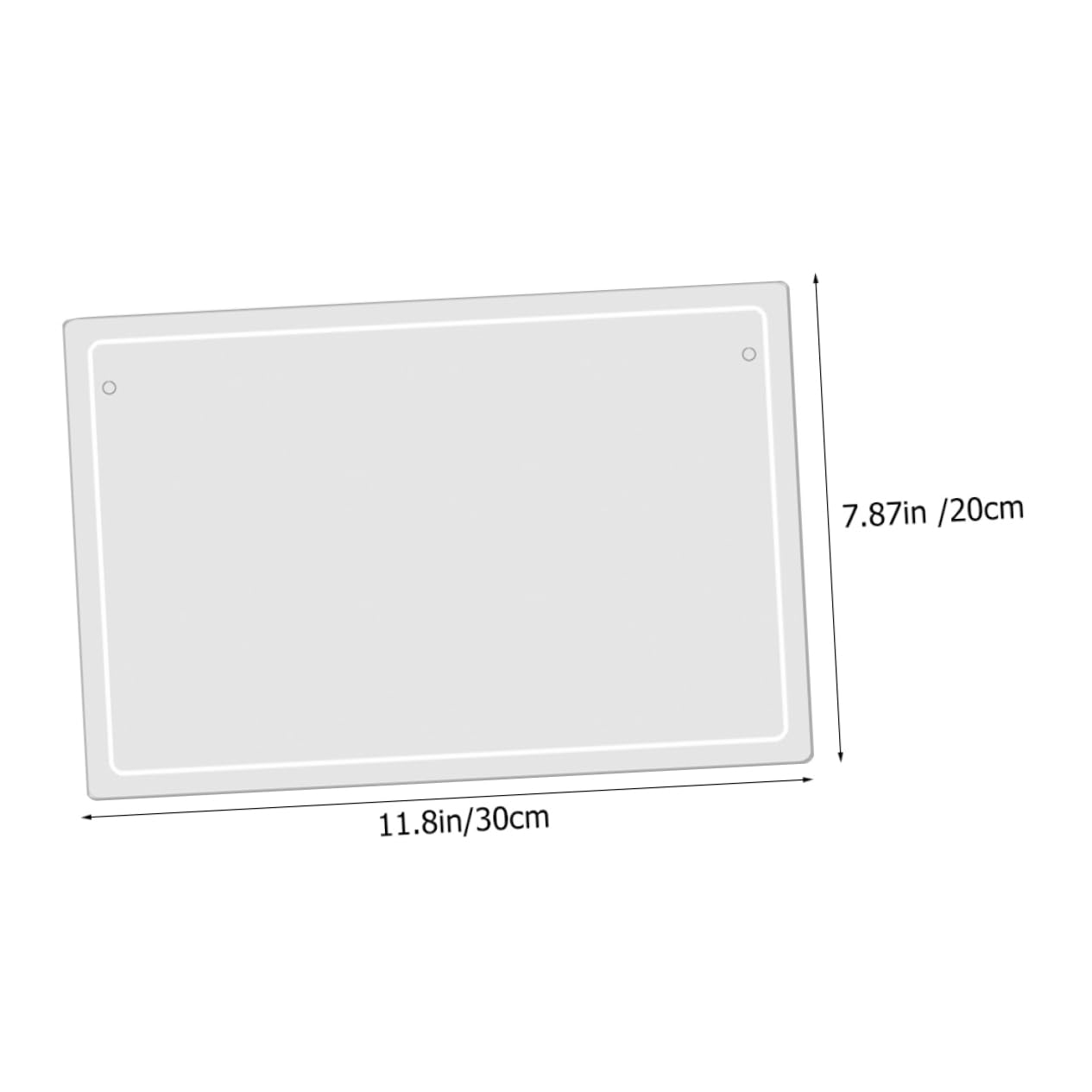 2 Stück Acryl Whiteboard Tisch Notiztafeln mit Glatter Oberfläche und Abwischbar für Büro und Haushalt Praktische Transparente Memotafel