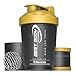 Produktbild Best Body Nutrition Eiweiß Shaker - US Bottle - Schwarz/Gold - Protein Shaker - BPA frei - 600ml