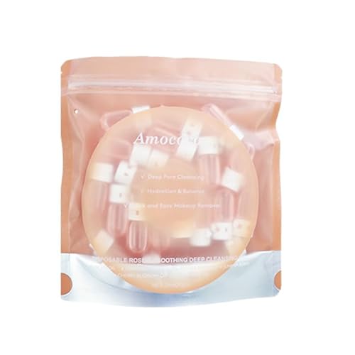 Amococo Deep Cleansing Oil Capsules, Makeup Remover with Camellia and Rose Oil, Disposable Single-Use Pods (20)