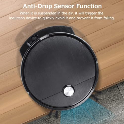 Image of Chetsavz -Robotic-Mop-Smart-Automatic-Cleaner-Robot-Charging-Remote-Control-Wireless-Sweeping-Mopping-Dry-Wet-Cleaning-Machine-(Black)-Multicolor