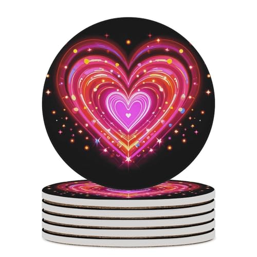 Dessous de verre absorbants céramique liège cœur protection table - 2