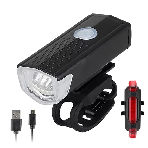 Luces Bicicleta Delantera y Trasera - Luz Bicicleta Delantera - Luz Bicicleta Delantera y Trasera - Luz Potente Led - Luz Delantera Bicicleta - Luz Trasera Bicicleta - Luces Bicicleta - Foco Led