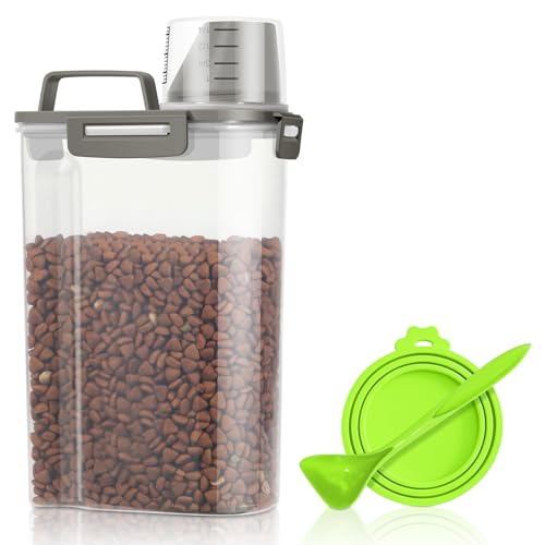 TBMax Small Dog Food Storage Container 3 Qt with Cat