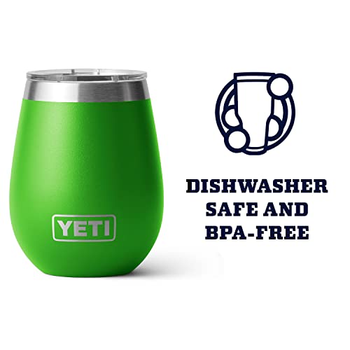 Image of YETI Rambler 10 oz Wine Tumbler, Vacuum Insulated, Stainless Steel with MagSlider Lid, Canopy Green