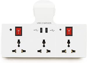 SAFETYNET Smart Wi-Fi 3-Pin Socket Camera | 1080p Full HD Video & Audio Recording | Inbuilt 32GB Storage | Plug & Play Design | Live View on Mobile & PC | Ideal for Home, Office & Shop Monitoring