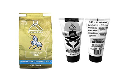 Friction LabsAlcohol Free Liquid Chalk + Loose Chalk Bundle | Unicorn Dust 5oz + Alcohol Free Secret Stuff
