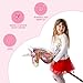 HollyHOME Sequin Unicorn Stick Horse Handcrafted Hobby Horse on a Stick with Wood Wheels Real Pony Neighing and Galloping Sounds Plush Unicorn Toy Pink 36 Inches(AA Batteries Required)