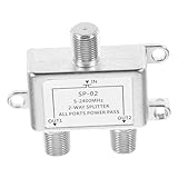 FUNNETOYU Koaxialkabel Verteiler Fach Splitter für Kabel Tv Antenne Digitale Signalverteilung...