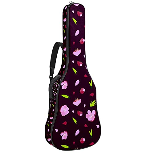 Sac à dos pour guitare classique 106 cm floral avec grande poche