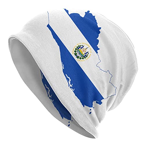 TZT Flag of El Salvador Beanie Hats Skull Cap Adult Knit Hat Soft Balaclava Baggy Hat Outdoor for Mens Womens