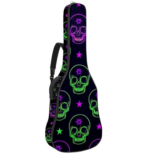 Housse guitare acoustique étanche avec double sangle et 2 poches de rangement fonctionnelles