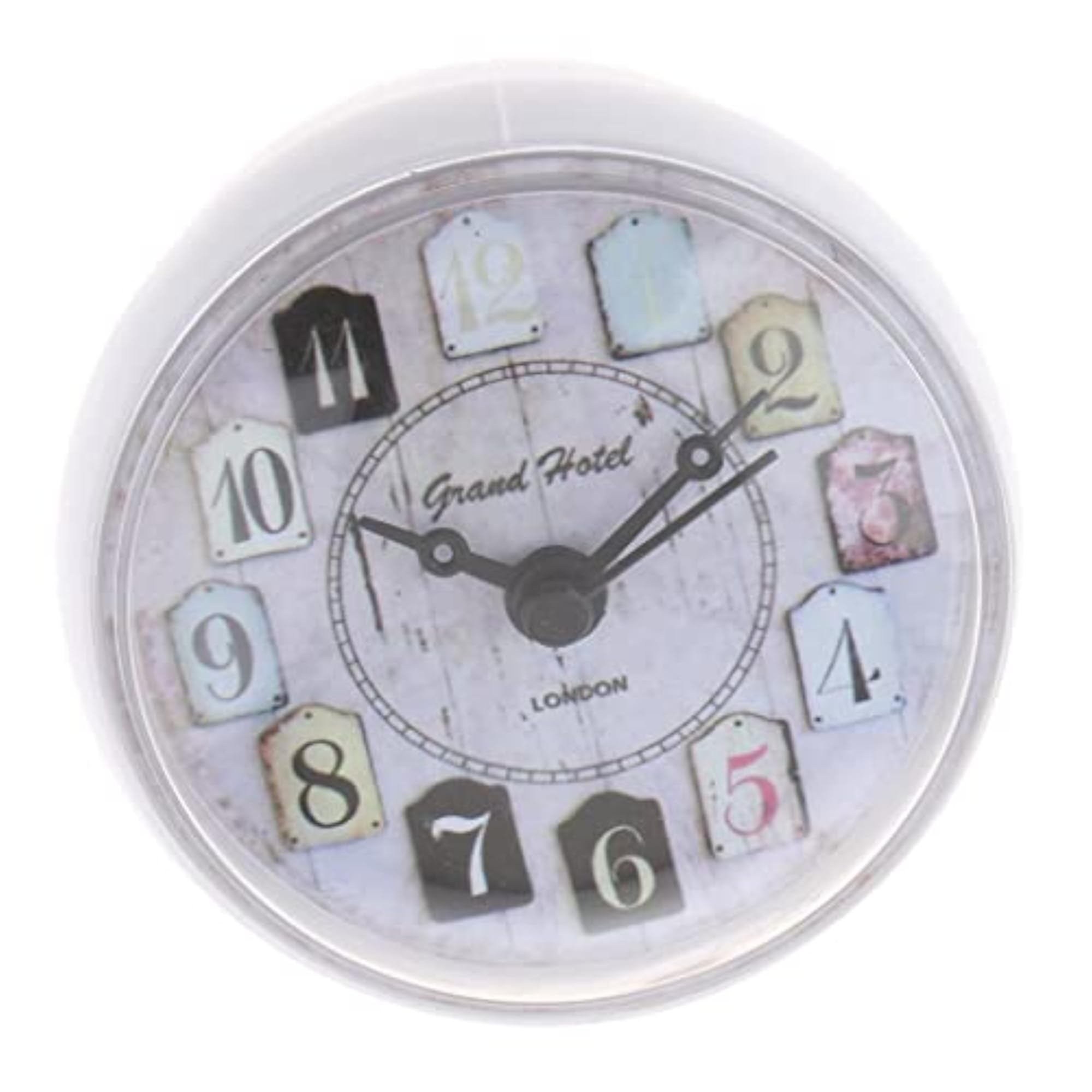 2pcs Waterproof Bathroom Shower Wall Clock with Suction Cup