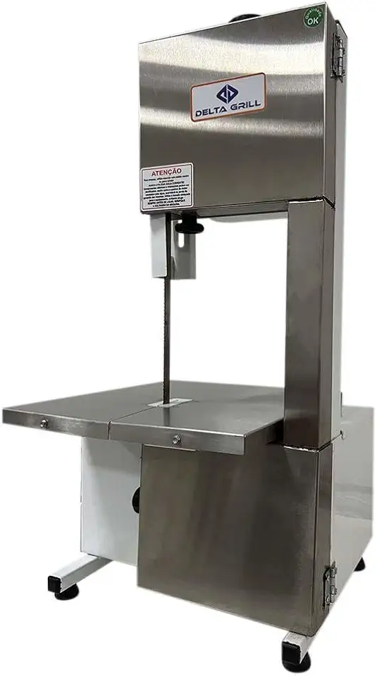 Serra Fita 1,46 mts 1/3cv Branca Semi Inox Delta Grill Voltagem Bivolt