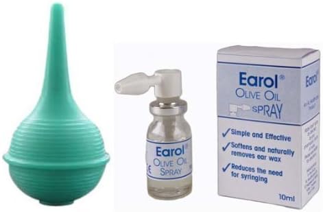 Earol & 60ml Bulb Ear Syringe - Ear Wax Removal Kit