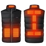 【Convient pour divers scénarios】 Le gilet chauffé peut résister aux éclaboussures d'eau, aux flocons de neige et aux vents forts. Parfait pour les activités de plein air telles que la motoneige, la moto, l'alpinisme, le camping, la randonnée, le ski, la pêche, la chasse ou les bureaux quotidiennement.