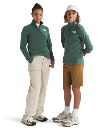 THE NORTH FACE NF0A8AZMHCH Teen Glacier 1/4 Zip PO Sweatshirt Unisex Duck Green Tamaño XL