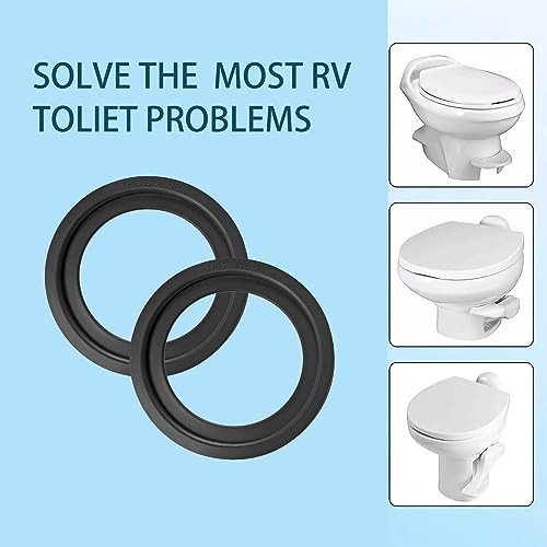 Image of 2Pcs RV Toilet Seal,Flush Ball Seal Gasket Replacement 385311658 Flush Seal for Dometic 300 310 320 Series Parts Solve The Leakage Problem