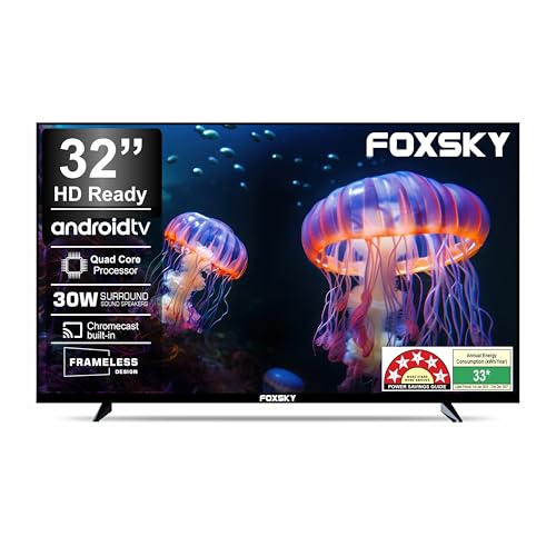 Image of Foxsky 80 cm (32 inches) HD Ready Smart LED TV 32FSELS-PRO (Black)