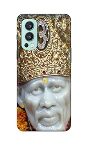 Image of PRINTFIDAA Sai Baba Lord Shiridi Great God Hinduism Hindu Religious Printed Designer Hard Case for OnePlus Nord 2 (5G) Back Cover -(e) RPM1005