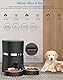 WellToBe Smart Futterautomat Katze & Hund, WiFi Automatischer Futterspender für 2 Katze, Pet Feeder mit Timer, Ton-Aufnahmefunktion, App-Steuerung, Portion, zu 6 Mahlzeiten am Tag (Schwarz)