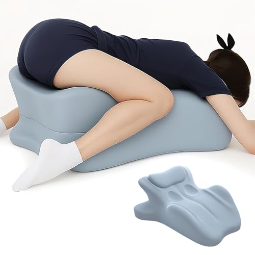 SoirFanTlio Multifunctional Pillow Featuring Breathable Memory Foam Waist Support Large Size with high Resilience Provides Comprehensive Support (Blue)