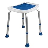 PCP Bathroom Bench Shower Chair Safety Seat, Adjustable Grip Traction, Portable Medical Senior Aid,...