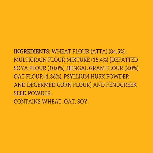 Image of Right Shift High Protein Multigrain+ Atta, 5kg | 30% MORE protein |0% Maida| High Fibre Atta | Low GI | 18g protein in 4 rotis | Oats, Chana, Whole Wheat | Healthy Atta