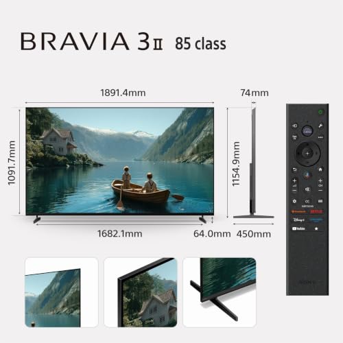 Image of Sony 215 cm (85 inches) BRAVIA 3II Ultra HD Smart LED Google TV K-85XR35M