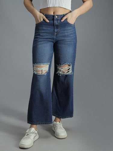 Image of HIGH Star Women's Regular Fit Mid Rise Jeans