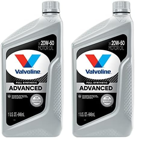 ValvolineAdvanced Full Synthetic SAE 20W-50 Motor Oil 1 QT (Pack of 2)