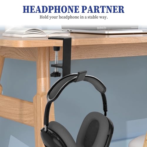 Jeffdad Hoofdtelefoonhouder, hoofdtelefoon, hoofdtelefoon, bureau, gaming-headset, sleutelhouder, zakken (enkele laag) - Afbeelding 5