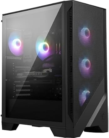 msi Codex R2 AI Gaming Desktop: Intel Ultra 7 265, Geforce RTX 5060Ti, 32GB DDR5, 1TB m.2 NVMe SSD, 80+ Gold PSU, WiFi 7, Air Cooling, Windows 11 Home: A2NVM7-455US