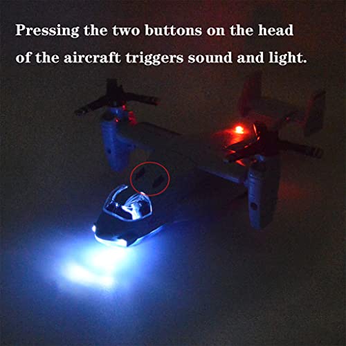 Ailejia Alloy Metal Airplane Mv-22 Military Osprey Transport Helicopter Toy Model Army Aircraft With Pull Back Fighter Toys (Green) #TOP6