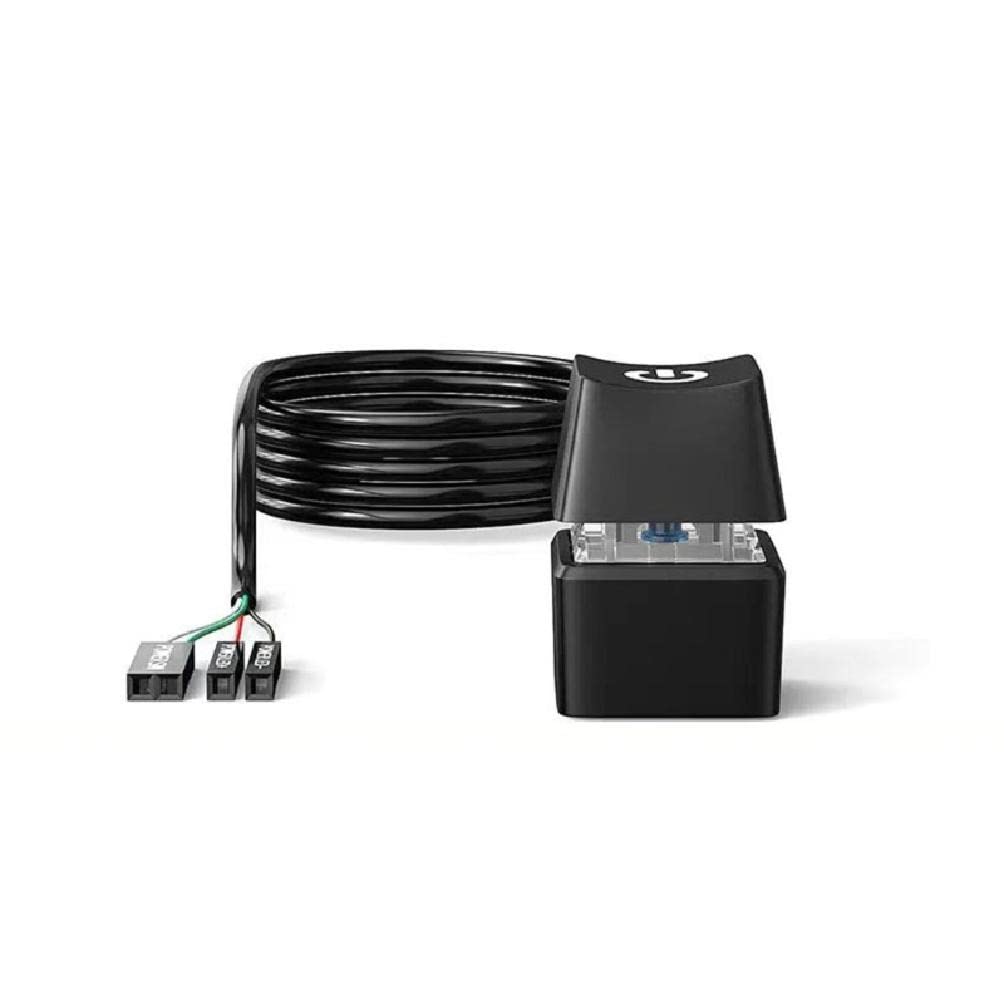 Computer Desktop Power Switch Button Switch Colorful LED Lights for PC Host Power Switch 1.65M 5M 10M Computer Desktop Switch With RGB Lights PC Motherboard External Boot On/Off Reset Button with for