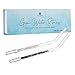 Ayana Wellness – Gem Water Straws – Turn Every Sip Into A Crystal Elixir – Set Of 2 Drinking Straws With Natural Gemstones – Healing Rose Quartz and Balancing Amethyst – Food Safe and BPA Free