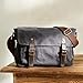 Canvas Messenger Bag, Vintage Crossbody Shoulder Bag,Heavy Waterproof Military Satchel for Men