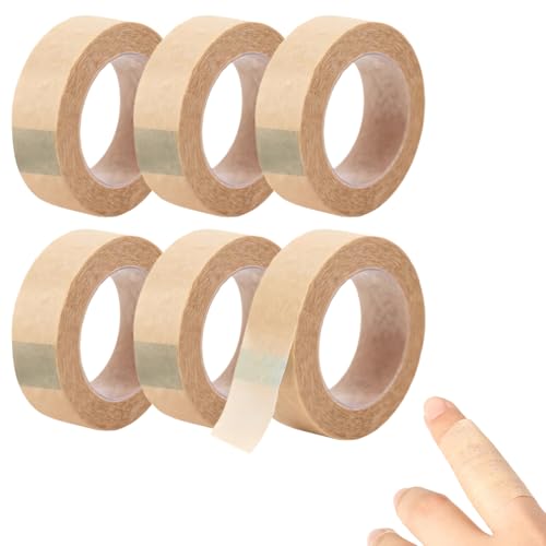 6 Rollen Micropore Tape Nose Tape Nach Op Nasentape Nasen Tape 1.25cmx9.14m Tape Hautfarben Selbstklebender Verband Mikroporen Band Flexibles Hautband Atmungsaktives Nasenband für Wundversorgung/Sport