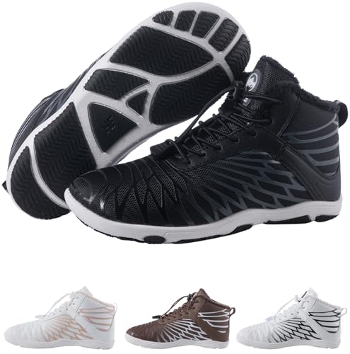 HF Winter Barefoot Boots - Ergonomic Supportive Winter Barefoot Shoes, Zero-Drop Sole, Wide Toe Box Innovative Design Walking Boots Unisex